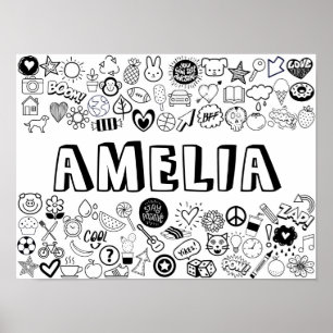 "AMELIA" - Kontur-Design Poster
