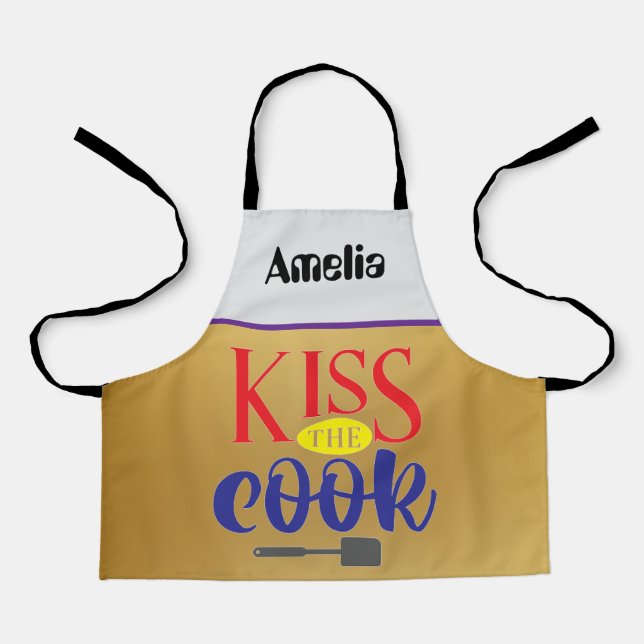 Amelia küsst den Koch Schürze (Vorderseite)