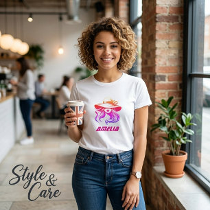 Amelia Name Mit Weiblichem Schönheitsbild T-Shirt