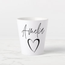Amelia Name Tasse, Individuelle Name Coffee Tasse,