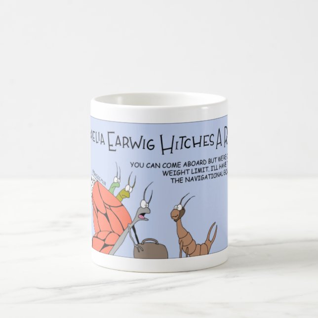 Amelia-Ohrwurm hitches eine Fahrt Kaffeetasse (Mittel)