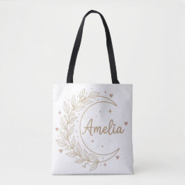 Amelia Personalized Tote Bag - Elegant Celestial  Tasche