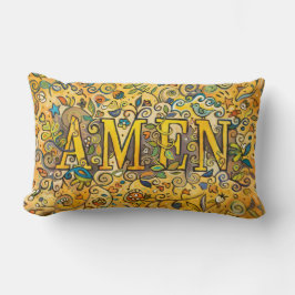 AMEN dekoratives lumbales mit Blumenkissen Lendenkissen