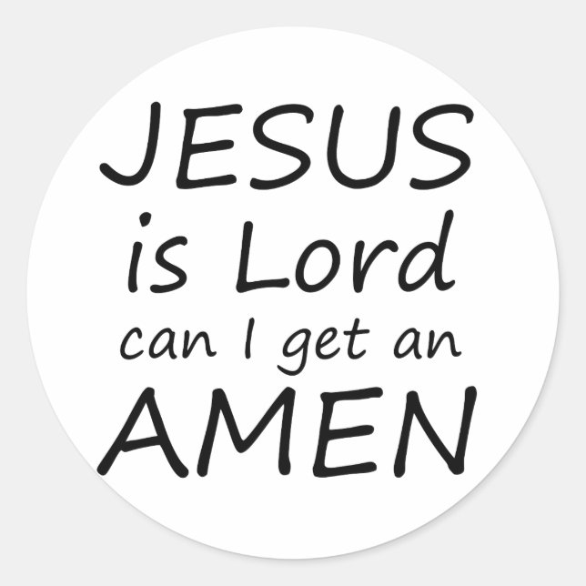 Amen Jesus Stickers (Vorderseite)