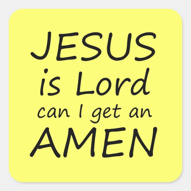 Amen Jesus Stickers (Vorderseite)