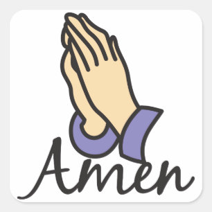 Amen Quadratischer Aufkleber