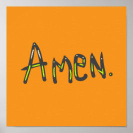 Amen, so ist es poster