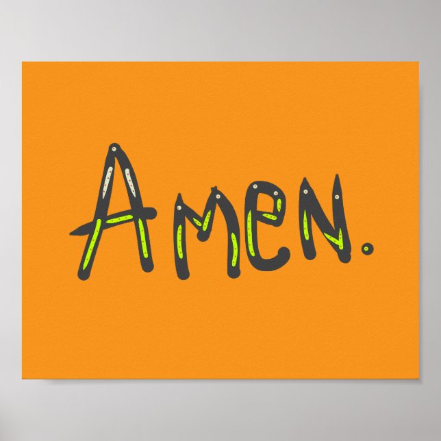 Amen, so ist es poster (Vorne)