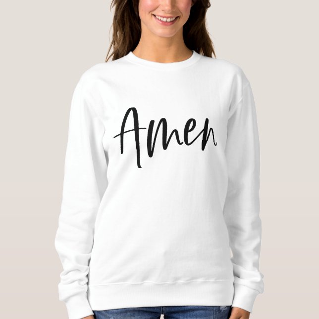 Amen Spiritual Ladys Comfy Soft Sweatshirt (Vorderseite)