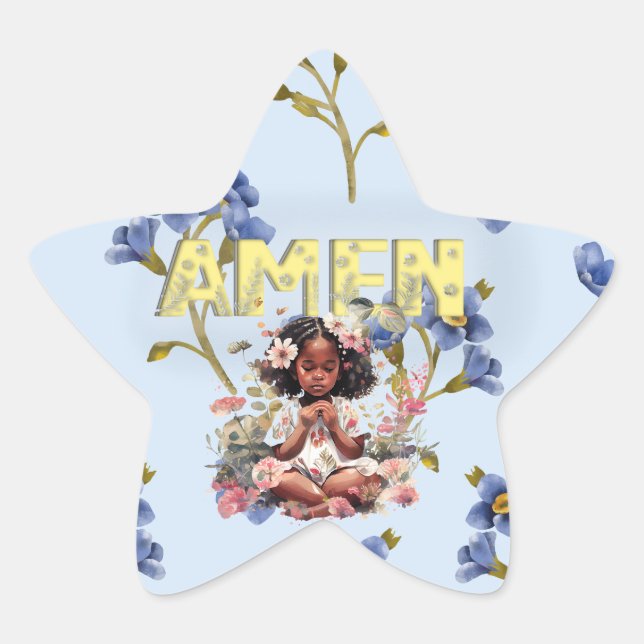 "Amen" Stern-Aufkleber (Vorderseite)