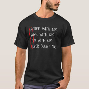 Amen stimmen zu, dass Gott sich mit Gott begibt, m T-Shirt