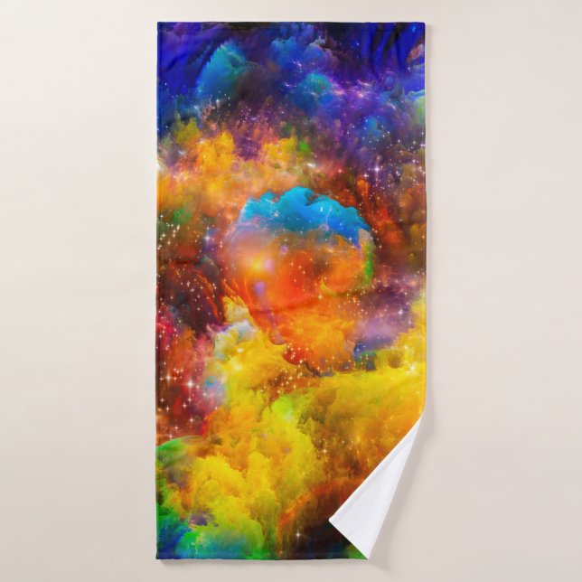 Aménagement créatif des éléments fractaux, illumin (Serviette de bain)