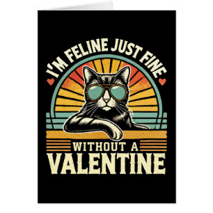 Amende Feline sans Valentine Cat Anti-Valentines