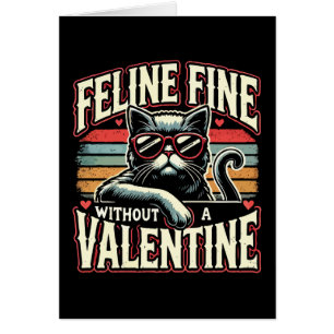 Amende Feline sans Valentine Cat Anti-Valentines