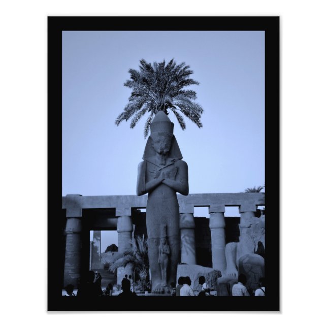 Amenhotep-Statue Fotodruck (Vorne)