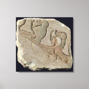 Amenophis IV mit Pavianen, neues Königreich Leinwanddruck