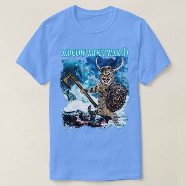 Ameow Ameowarth Metal Cats Tribute T-Shirt (Design vorne)