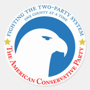Amercian Konservativ-Aufkleber Runder Aufkleber