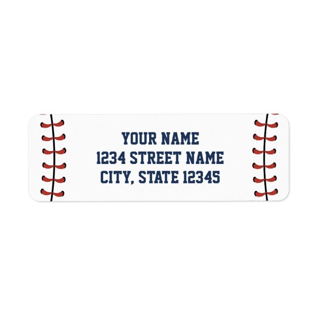 Ameriana Navy & Red Baseball Geburtstag/Baby Dusch (Vorne)