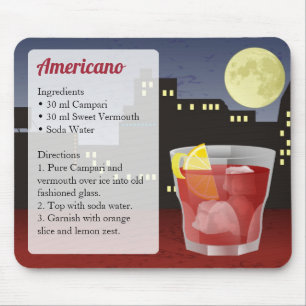 Ameriano-Rezept-Karte Mousepad