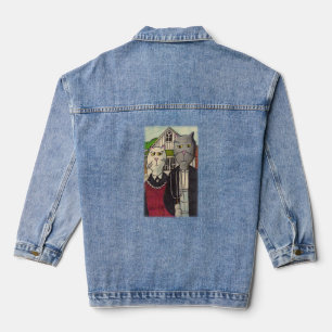 Ameriat Gothic Epic Cartoon Classic Cats Jeansjacke