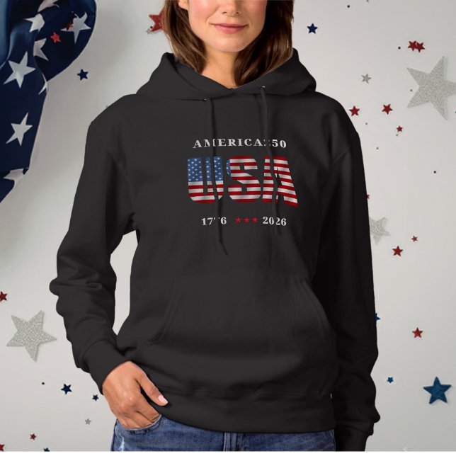 AMERICA250 1776-2026 Feierlichkeiten Hoodie (AMERICA250 1776-2026 Celebration Hoodie - Ladies)