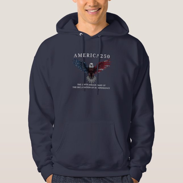 AMERICA250 Independence Day July 4th 2026  Hoodie (Vorderseite)