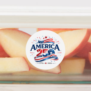 America 250 Feier 1776–2026 Jubiläum Etiketten