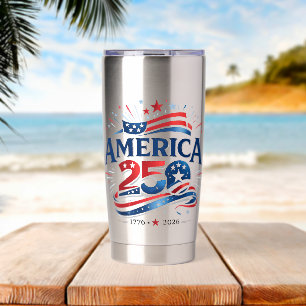 America 250 Feier 1776–2026 Jubiläum Thermobecher
