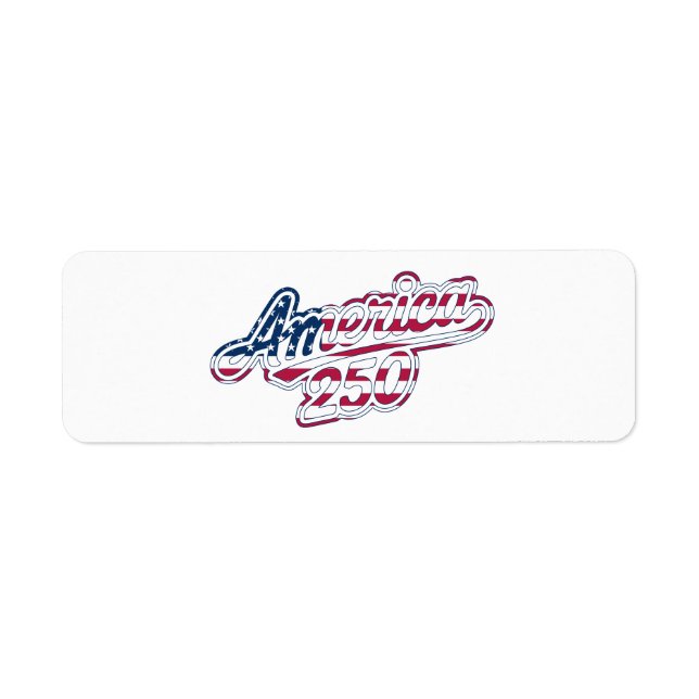 America 250 Flag Script Semiquincentennial Design (Vorne)