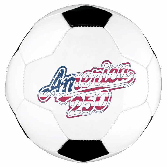 America 250 Flag Script Semiquincentennial Design Fußball (Vorderseite)