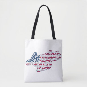 America 250 Flag Script Semiquincentennial Design Tasche