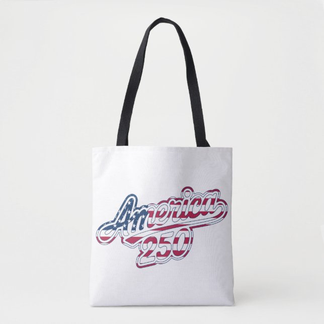 America 250 Flag Script Semiquincentennial Design  Tasche (Vorderseite)