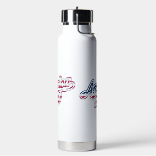 America 250 Flag Script Semiquincentennial Design Trinkflasche
