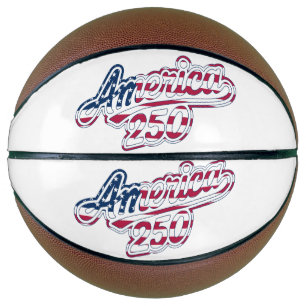 America 250 Flaggen-Schriftzug Semiquincentennial  Basketball
