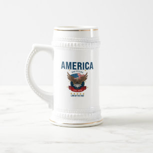 America 250 Jahre Adler 1776–2026 Gedenk- Bierglas