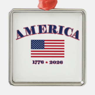 America 250 ornament aus metall