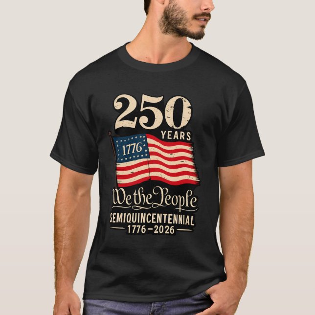 America 250 Patriotic Independence Day Tee T-Shirt (Vorderseite)