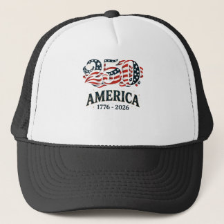America 250 Patriotische Sterne und Streifen  Truckerkappe