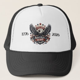 America 250 Patriotischer Adler Trucker Hut 1776-2 Truckerkappe