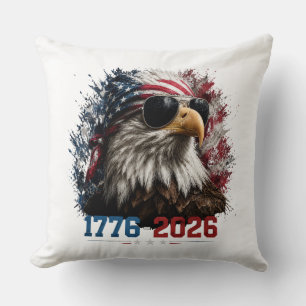 America 250 Patriotischer Adlerflagge 1776–2026 Kissen