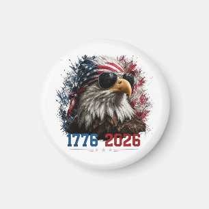America 250 Patriotischer Adlerflagge  1776–2026 Magnet