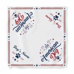 America 250 personnalisée Bandana pour chien patri
