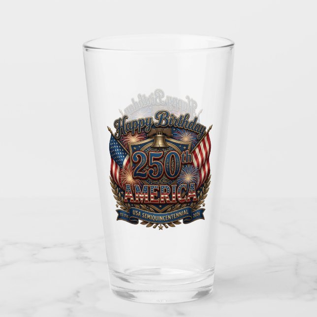 America 250 Semiquincentennial  Glas (Vorderseite)