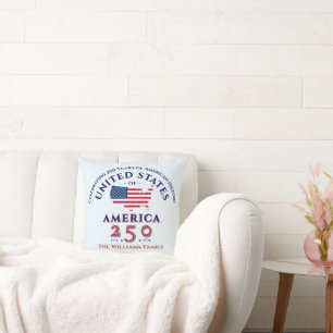 America 250 United Staaten Patriotic Keepake Gift Kissen