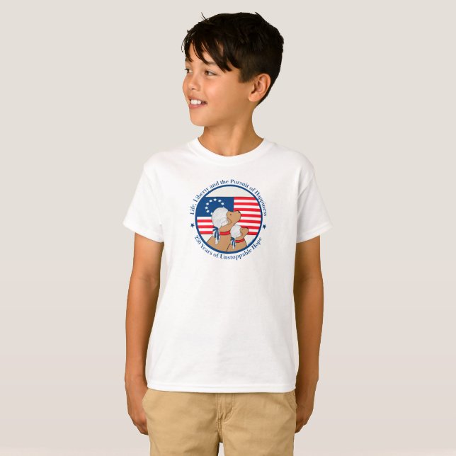 America 250 Year Founding Fathers Sh Sleeve Boys T-Shirt (Vorne ganz)