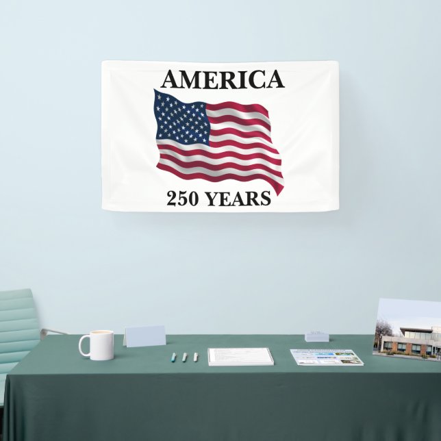 America 250 Years Flag Banner (Messe)