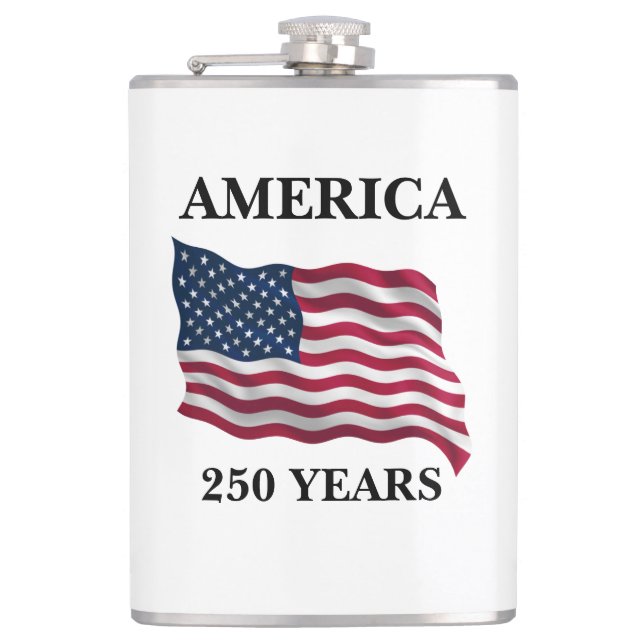 America 250 Years Flag Flachmann (Vorderseite)