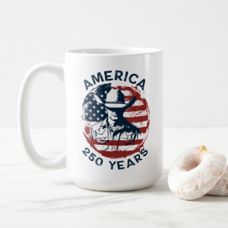 America 250th Anniversary Cowboy 1776-2026 Kaffeetasse