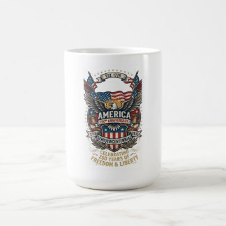 America 250th Anniversary Patriotic 1776 Freedom Kaffeetasse